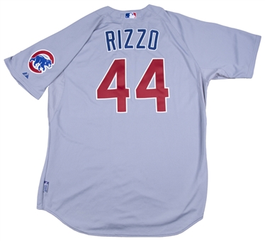 2012 Anthony Rizzo Game Used Chicago Cubs Road Jersey (Cubs LOA)
